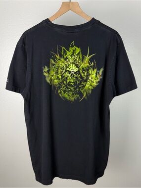 Y2K Dale Earnhardt JR Grunge Skull Double Sided Vintage #88 T Shirt Size XL